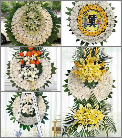 湖北孝感市大悟县阳平镇汪墩村花圈速递